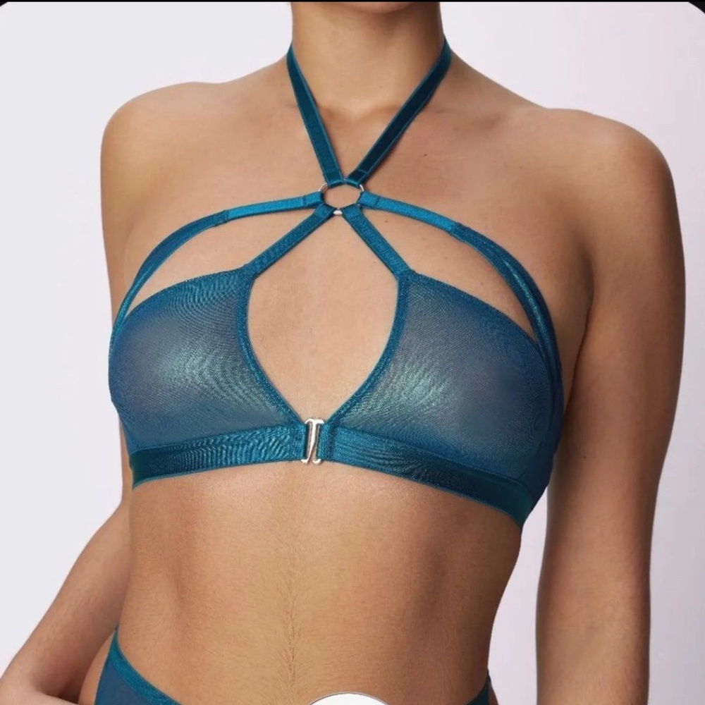 Parade iridescent strappy bralette